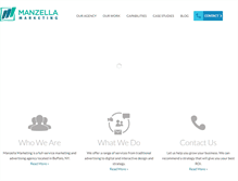 Tablet Screenshot of manzellamarketing.com